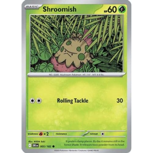 Shroomish (5) Common Reverse Holofoil - Single