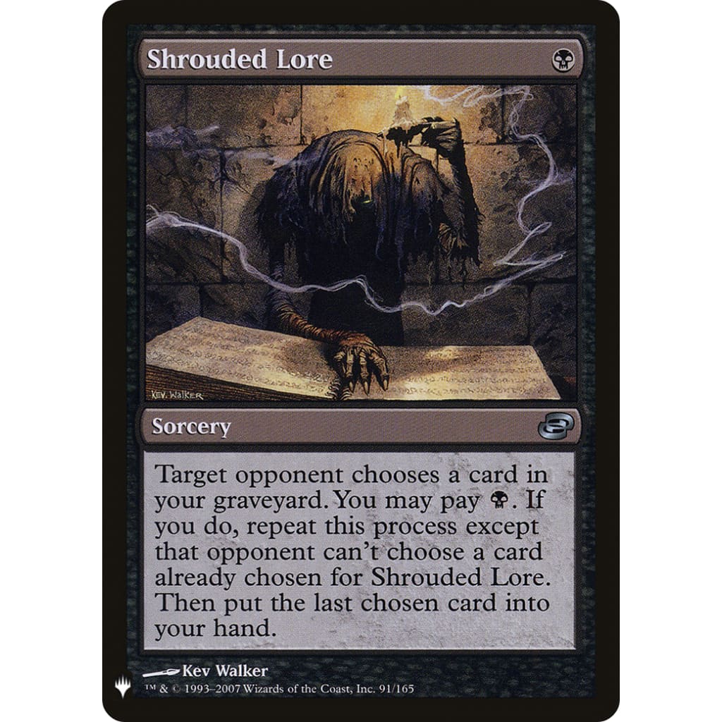 Shrouded Lore (PLST-PLC-91) - Single