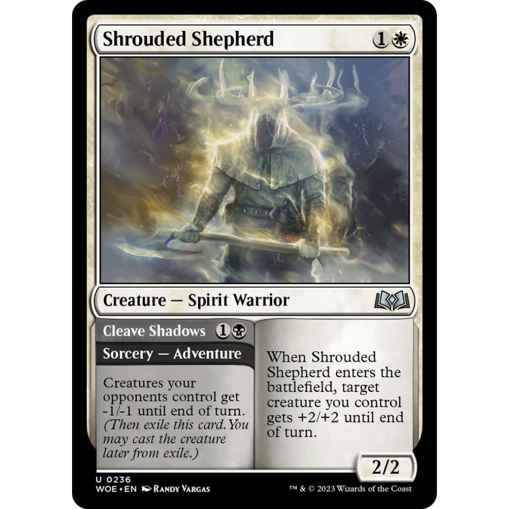 Shrouded Shepherd // Cleave Shadows (WOE-236) - Single