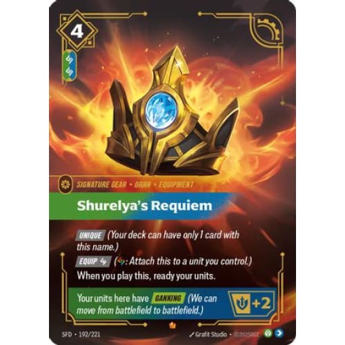 Shurelya’s Requiem (192/221) - Spiritforged Foil - Single