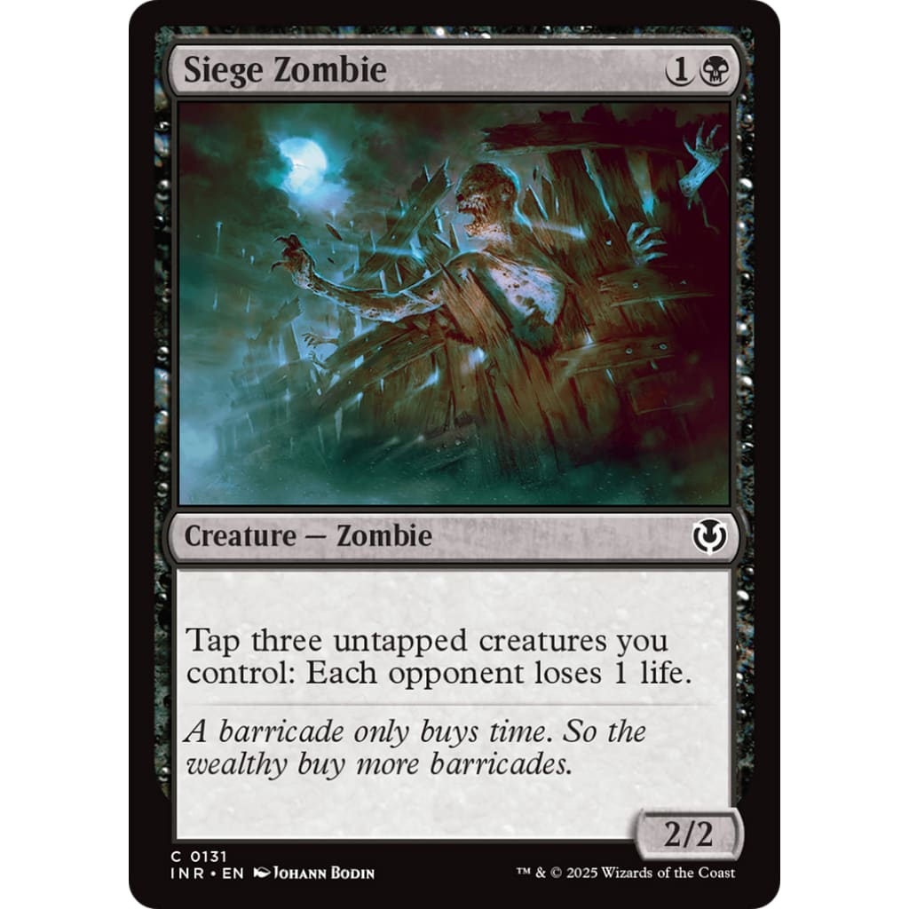 Siege Zombie (INR-131) Foil - Single