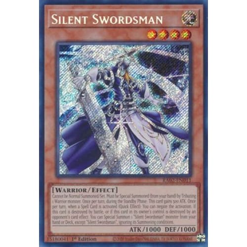 Silent Swordsman (Secret Rare) - RA02-EN011 Secret Rare 1st