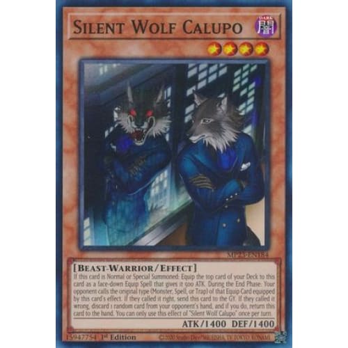 Silent Wolf Calupo - MP23-EN184 Super Rare 1st Edition