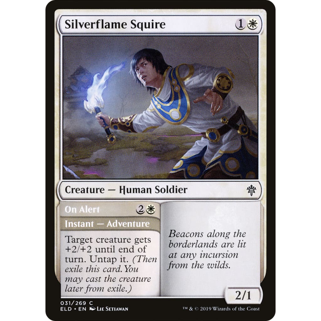Silverflame Squire // On Alert (ELD-031) Foil - Single