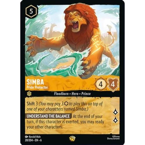 Simba - Pride Protector (20/204) - Azurite Sea - Single