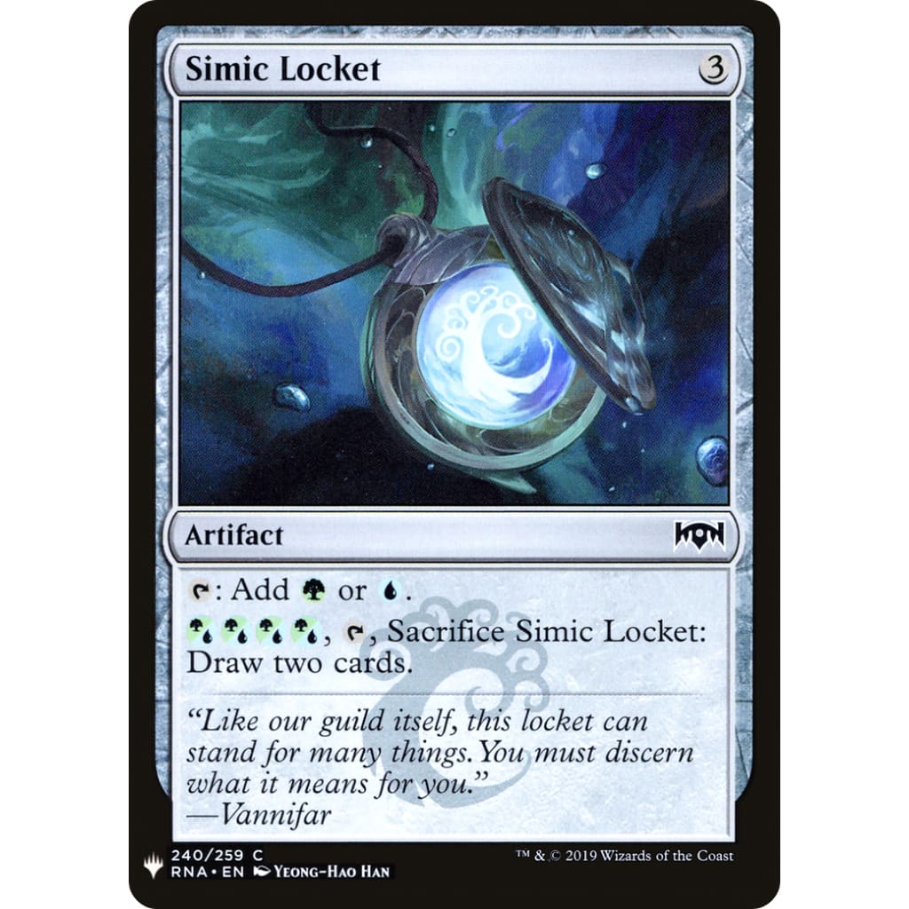 Simic Locket (PLST-RNA-240) - Single