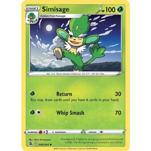 Simisage (008/264) Uncommon Reverse Holofoil - Single