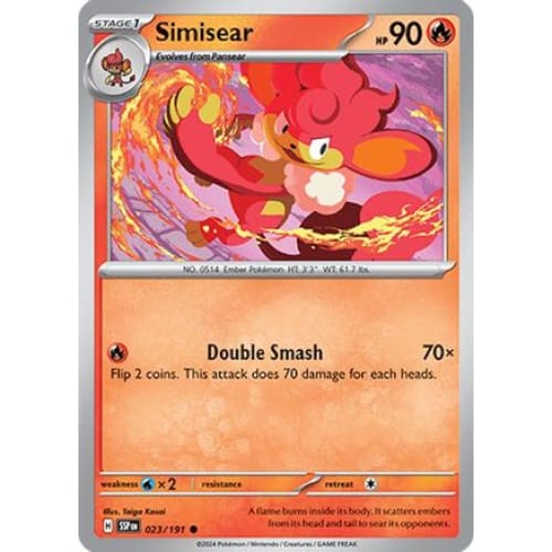 Simisear (23) Common Reverse Holofoil - Single