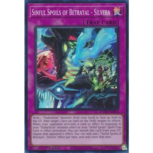Sinful Spoils of Betrayal - Silvera - AGOV-EN074 Super Rare