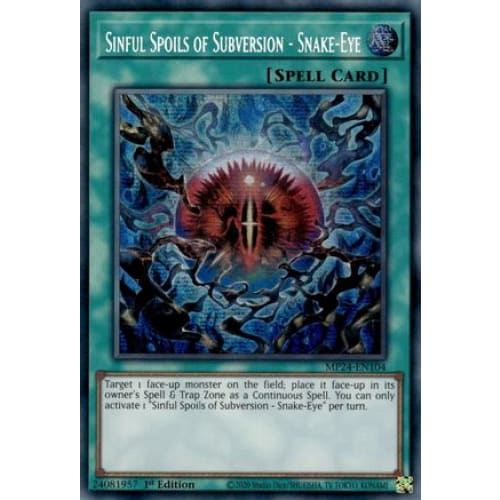 Sinful Spoils of Subversion - Snake-Eye - MP24-EN104