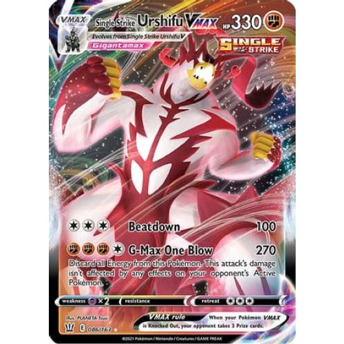 Single Strike Urshifu VMAX (086/163) Holo Rare Holofoil