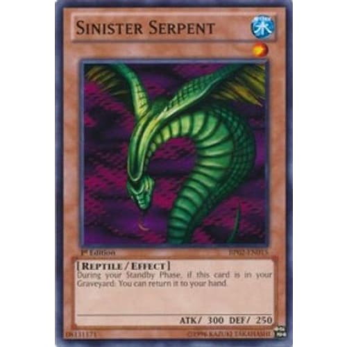 Sinister Serpent (BP02-EN015) Common / Short Print 1st
