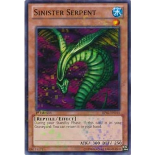 Sinister Serpent (Mosaic Rare) (BP02-EN015) Mosaic Rare 1st