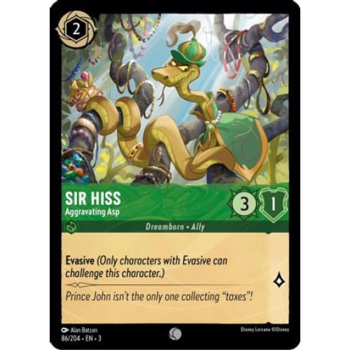 Sir Hiss - Aggravating Asp (86/204) - Into the Inklands