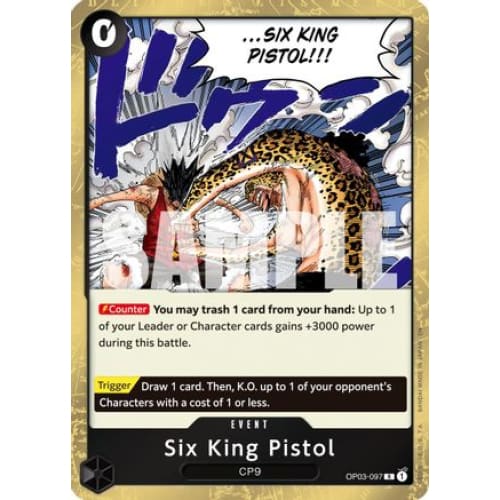 Six King Pistol (Reprint) OP03-097 R Premium Booster -The