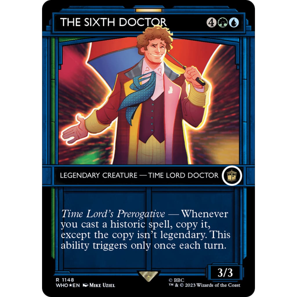 The Sixth Doctor (WHO-1148): (Showcase) (Borderless) Foil