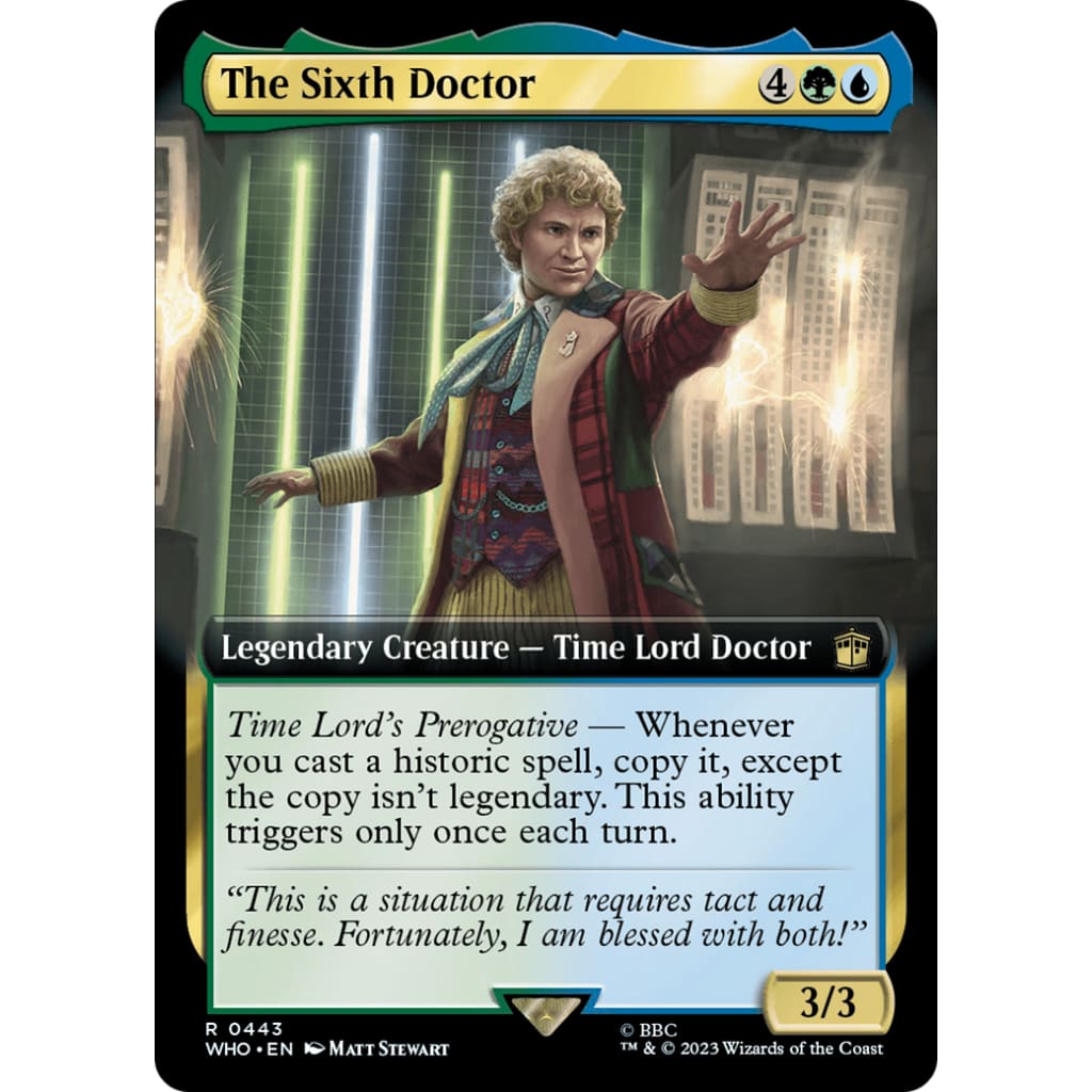 The Sixth Doctor (WHO-443): (Extended Art) - Single