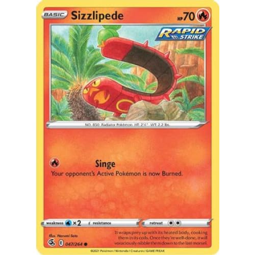 Sizzlipede (047/264) Common Reverse Holofoil - Single