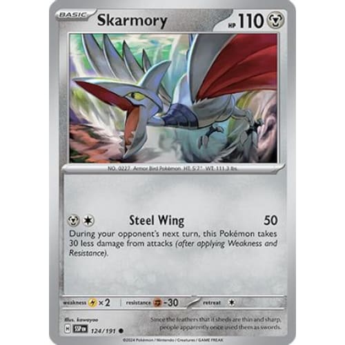 Skarmory (124) Common Reverse Holofoil - Single