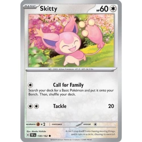 Skitty (130) Common Reverse Holofoil - Single