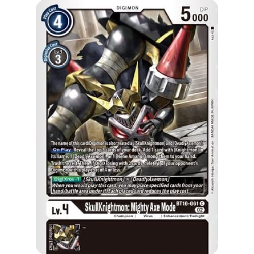 SkullKnightmon: Mighty Axe Mode - BT10-061 - Common - Single