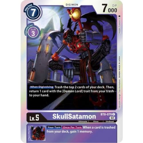 SkullSatamon (Alternate Art) - BT8-079 - Common Foil