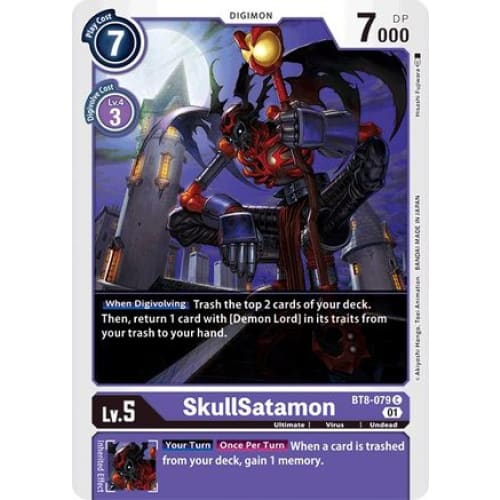 SkullSatamon - BT8-079 - Common - Single