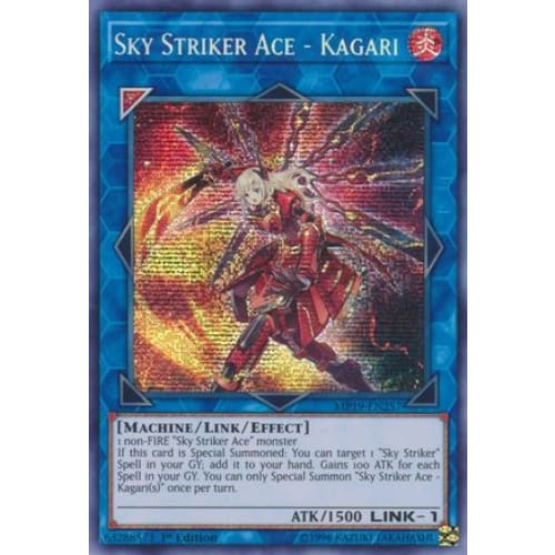 Sky Striker Ace - Kagari (MP19-EN257) Prismatic Secret Rare