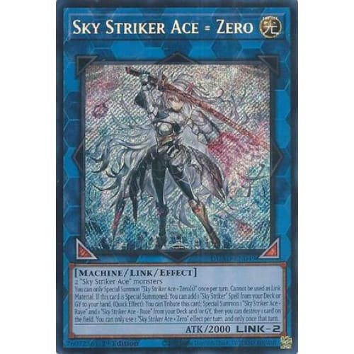 Sky Striker Ace = Zero - DUAD-EN049 Secret Rare 1st Edition