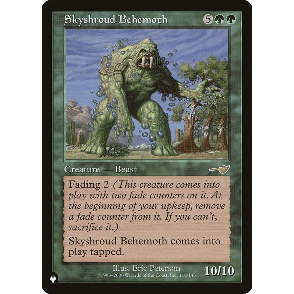 Skyshroud Behemoth (PLST-NEM-116) - Single