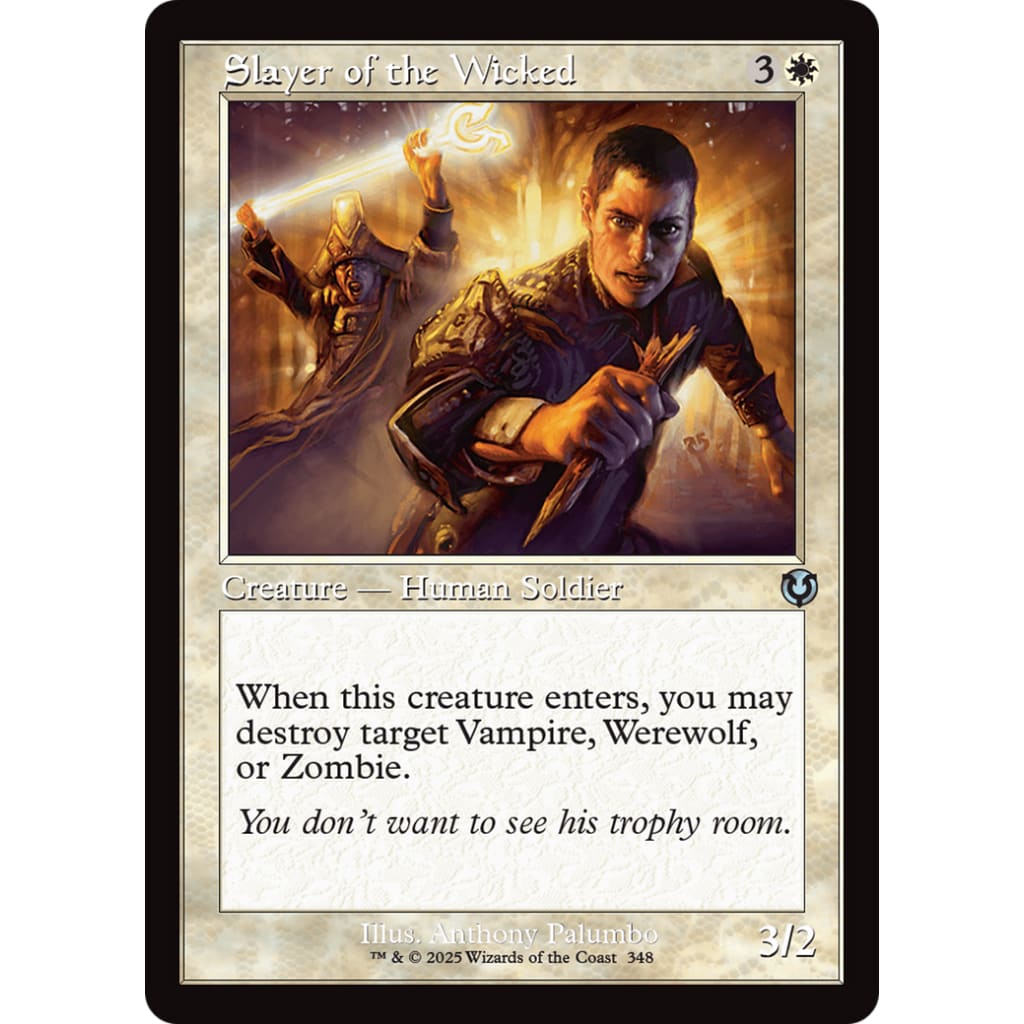 Slayer of the Wicked (Retro Frame) (INR-348) - Single