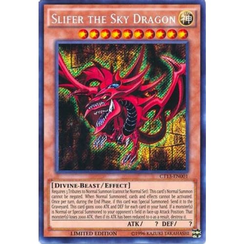 Slifer the Sky Dragon (CT13-EN001) Secret Rare Limited