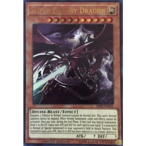 Slifer the Sky Dragon (JMPS-EN005) Ultra Rare Limited