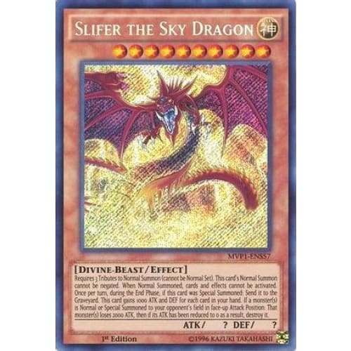 Slifer the Sky Dragon (MVP1-ENS57) Secret Rare 1st Edition
