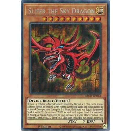 Slifer the Sky Dragon (Secret Pharaoh’s Rare) (KICO-EN063)