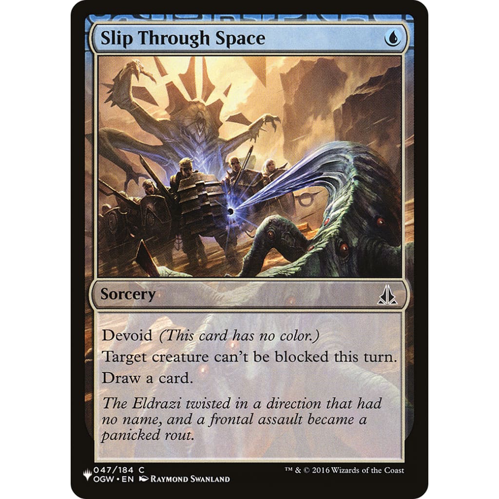 Slip Through Space (PLST-OGW-47): (devoid) - Single