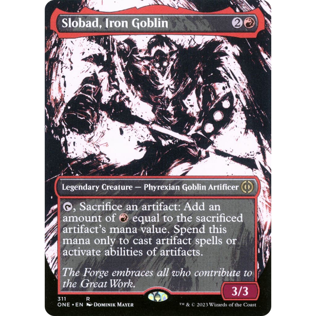 Slobad Iron Goblin (ONE-311): (Showcase) (Borderless) Foil