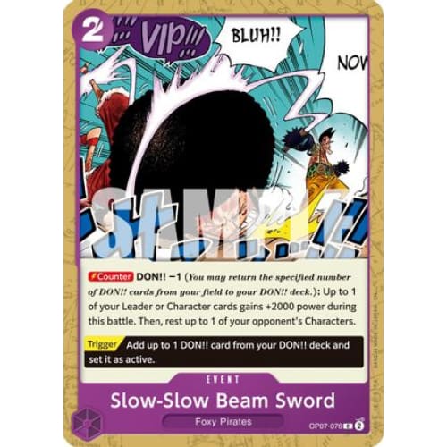 Slow-Slow Beam Sword (Reprint) OP07-076 C Premium Booster