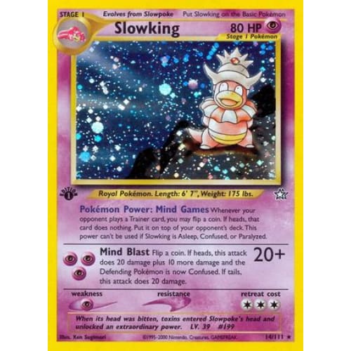 Slowking (014/111) Holo Rare 1st Edition Holofoil - Single