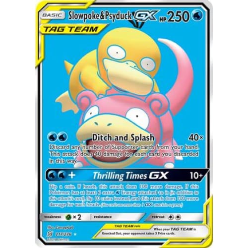 Slowpoke & Psyduck-GX (217/236) Ultra Rare Holofoil - Single