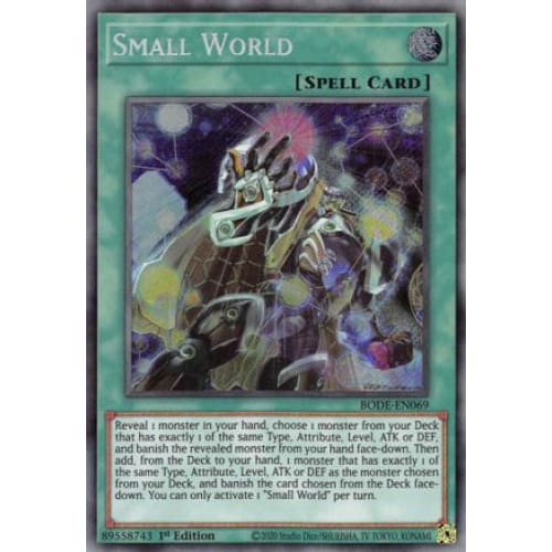 Small World (BODE-EN069) Secret Rare 1st Edition - Single