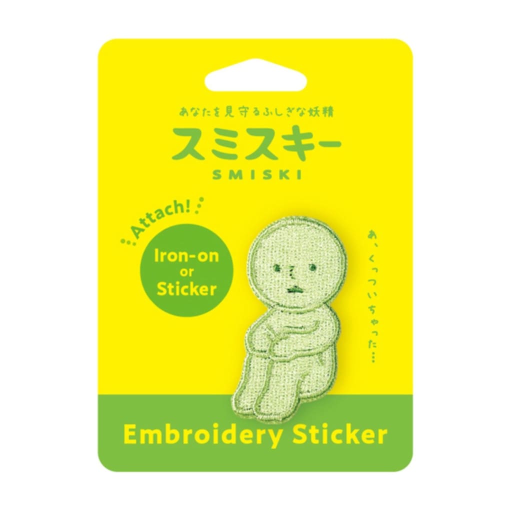 SMISKI Embroidery Sticker - Hugging Knees