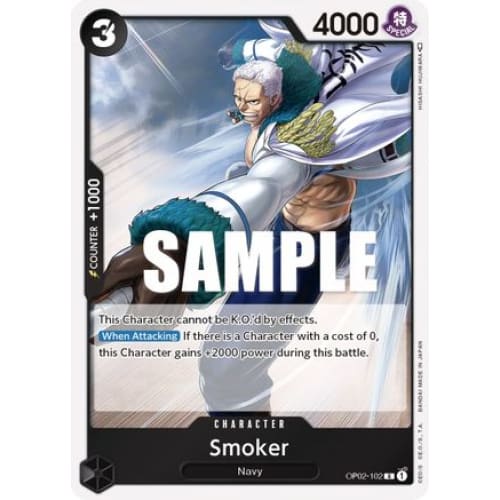 Smoker (102) OP02-102 R Paramount War Foil - Single