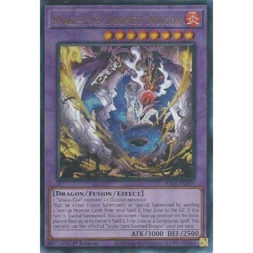 Snake-Eyes Doomed Dragon (Ultimate Rare) - RA05-EN039