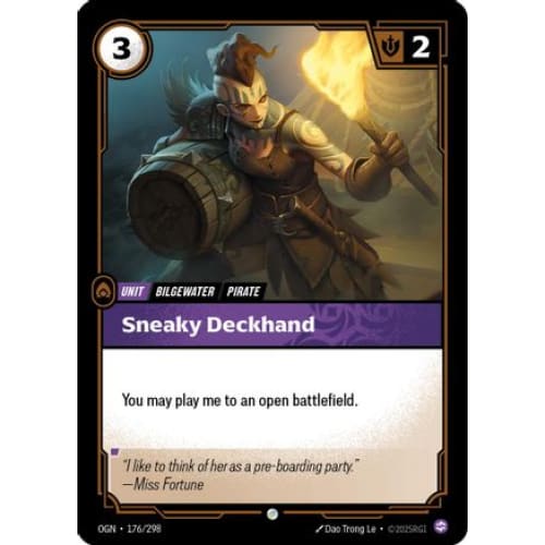 Sneaky Deckhand (176/298) - Origins - Single