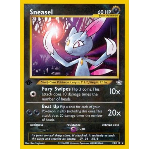 Sneasel (025/111) Rare Classic Unlimited - Single