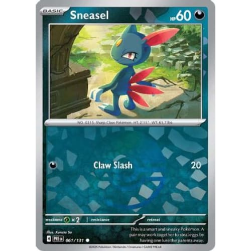 Sneasel (Poke Ball Pattern) (61) Common Holofoil - Single