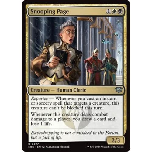 Snooping Page (SOS-227) Foil - Single