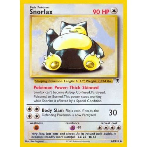 Snorlax (064/110) Uncommon Reverse Holofoil - Single