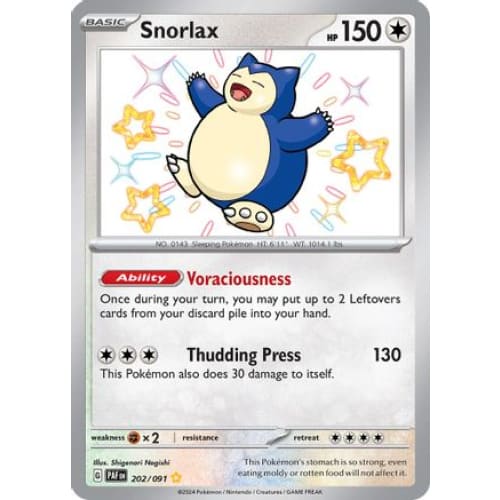 Snorlax (202) Shiny Rare Holofoil - Single